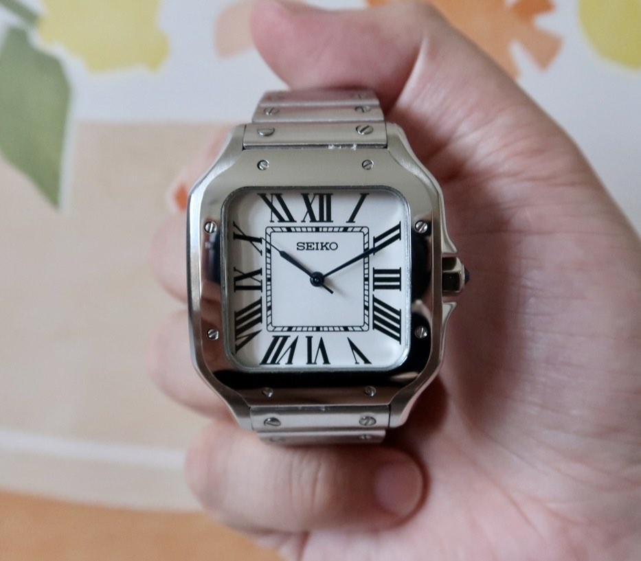 Seiko santos Cartier homage mod, Men's Fashion, Watches & Accessories,  Watches on Carousell