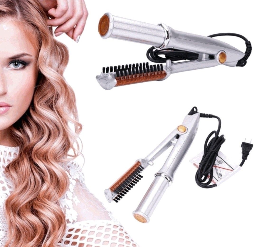 Instyle 2 in 1 Heated Styling Tool Even Heat 3 Temperature Settings Easy to Operate Quick and Professional Hairstyling for All Hair Styles