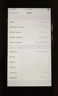 iPhone 7 (Used) - 128GB, Black, Model A1778