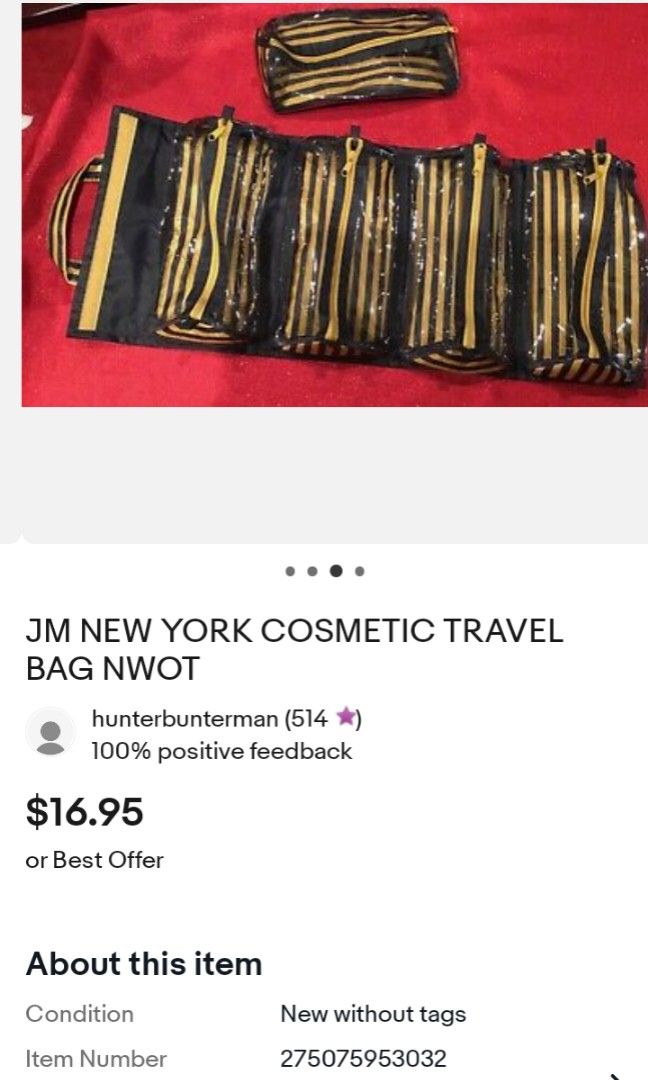 Jm new york cosmetic discount bag