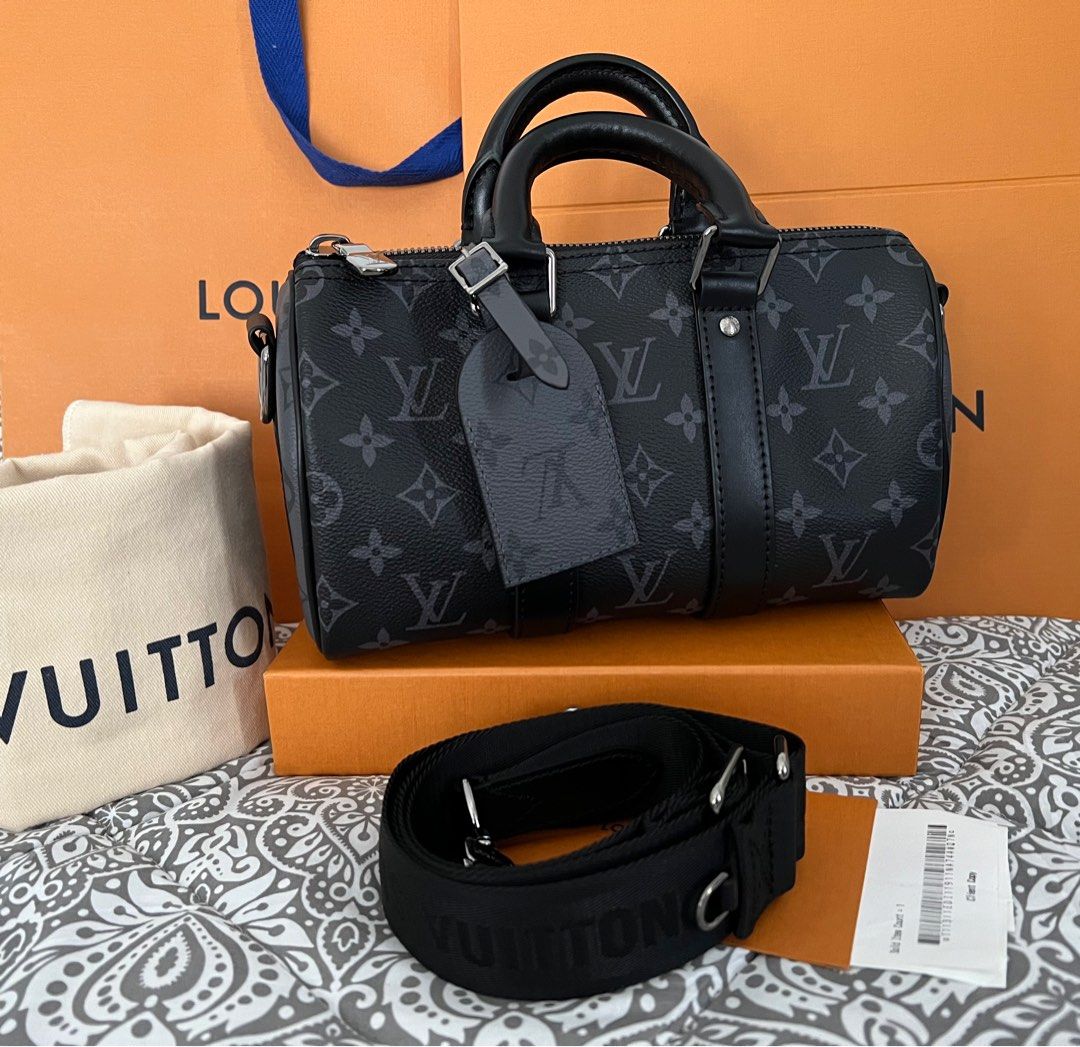 LOUIS VUITTON - Keepall Bandouliere Bag Monogram Empreinte Leather, Luxury,  Bags & Wallets on Carousell