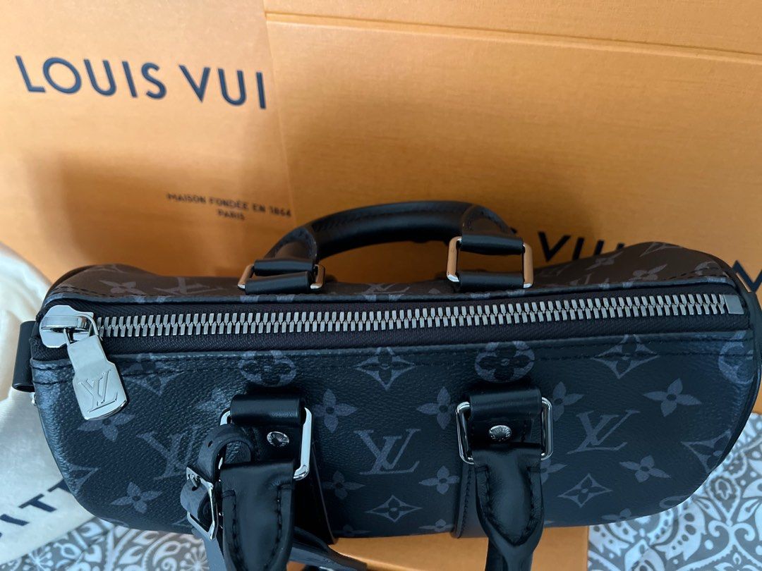 Louis Vuitton Weekend Tote NM Black in Monogram Coated Canvas/Taiga Cowhide  Leather with Palladium-tone - GB