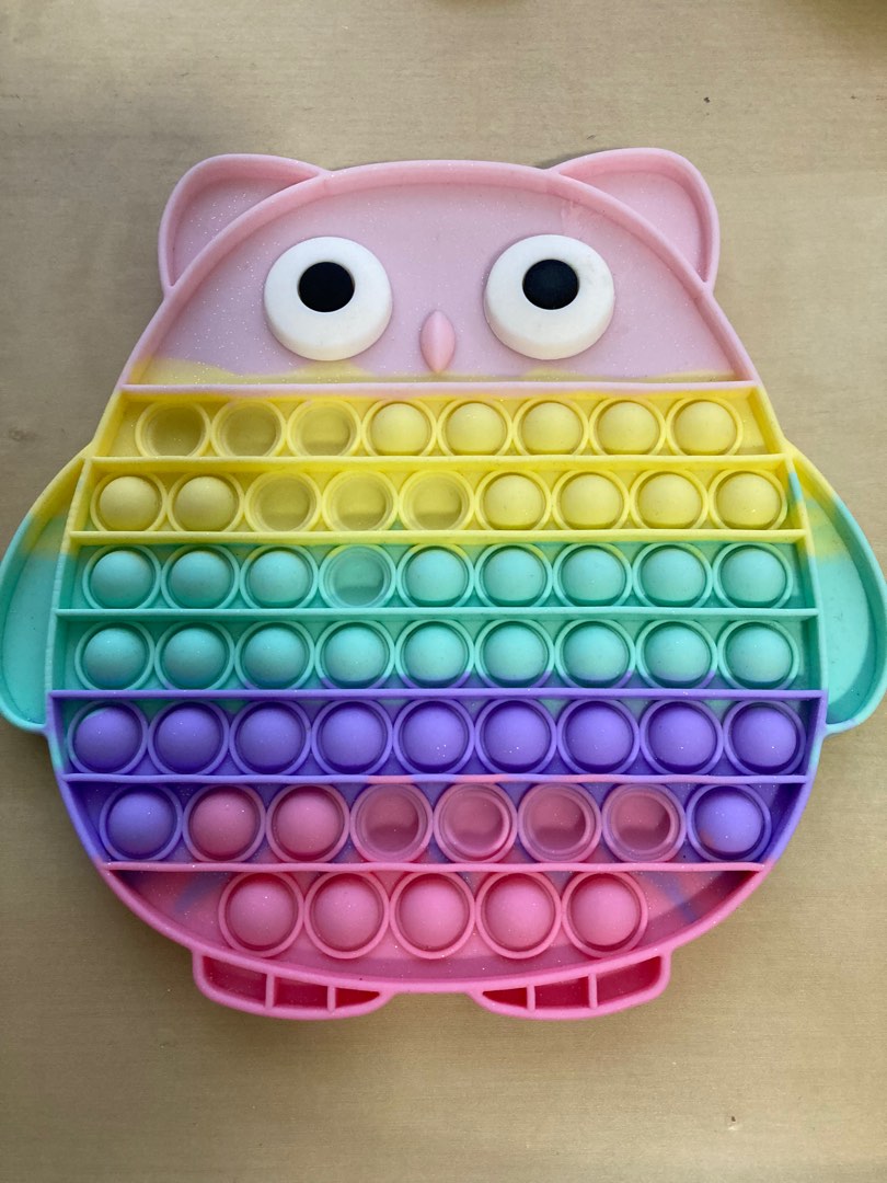 Large Owl Pop It / Fidget Toy, Hobbies & Toys, Toys & Games on Carousell
