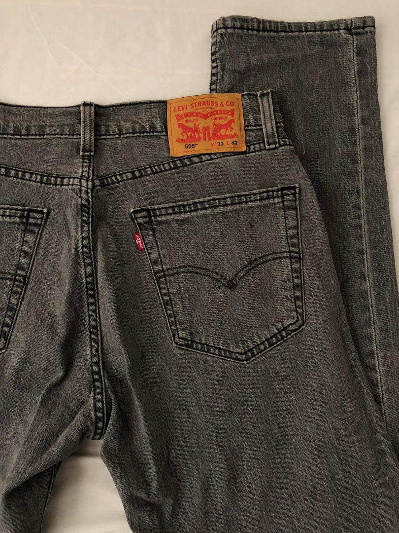 Levis shop 505 grey