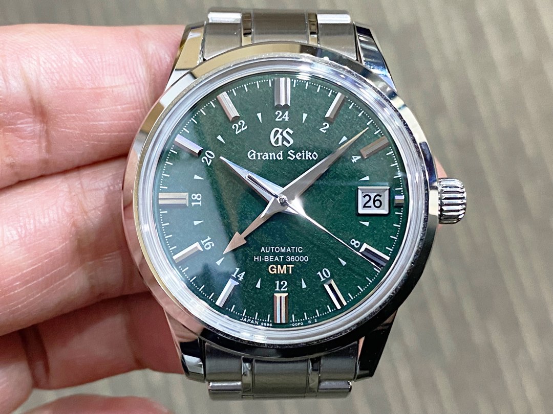 Like New May 21 Grand Seiko GS Hi Beat GMT Season Shunbun Green SBGJ251 ...