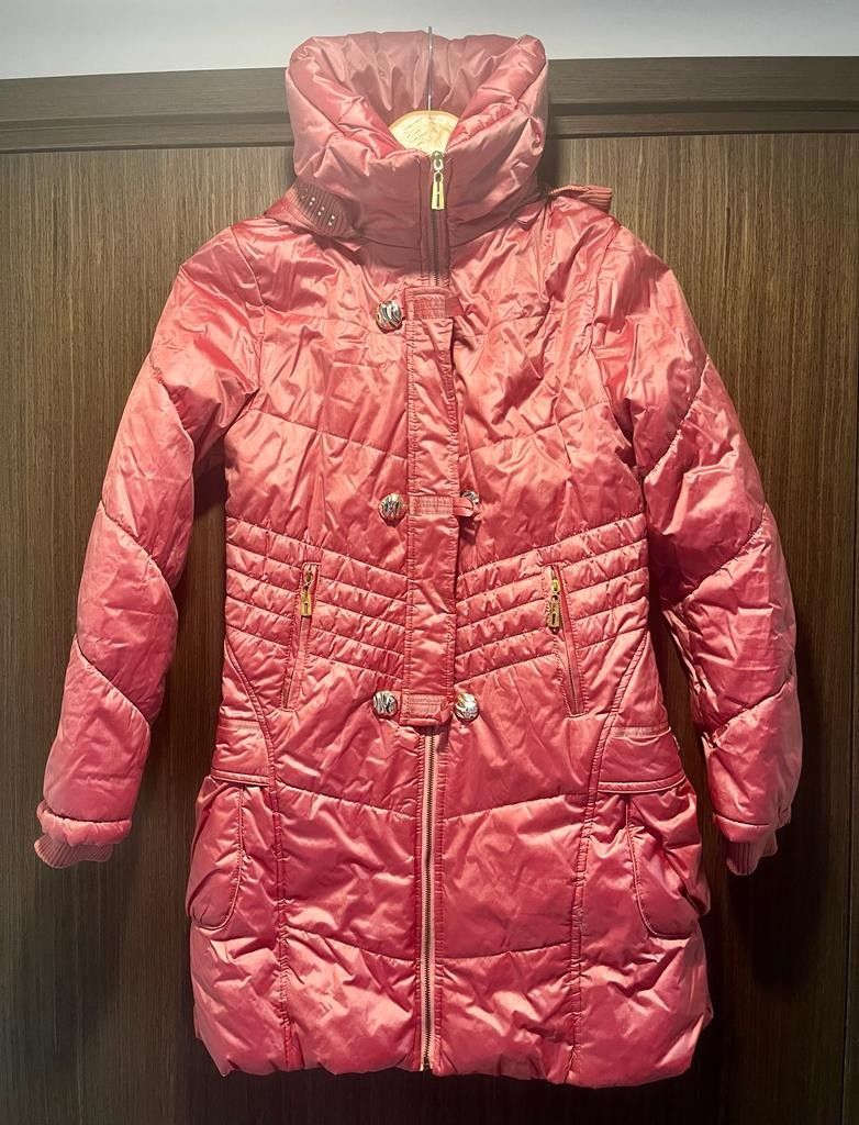 Likenew Metallic Pink Winter Jacket good for subzero climate, Women