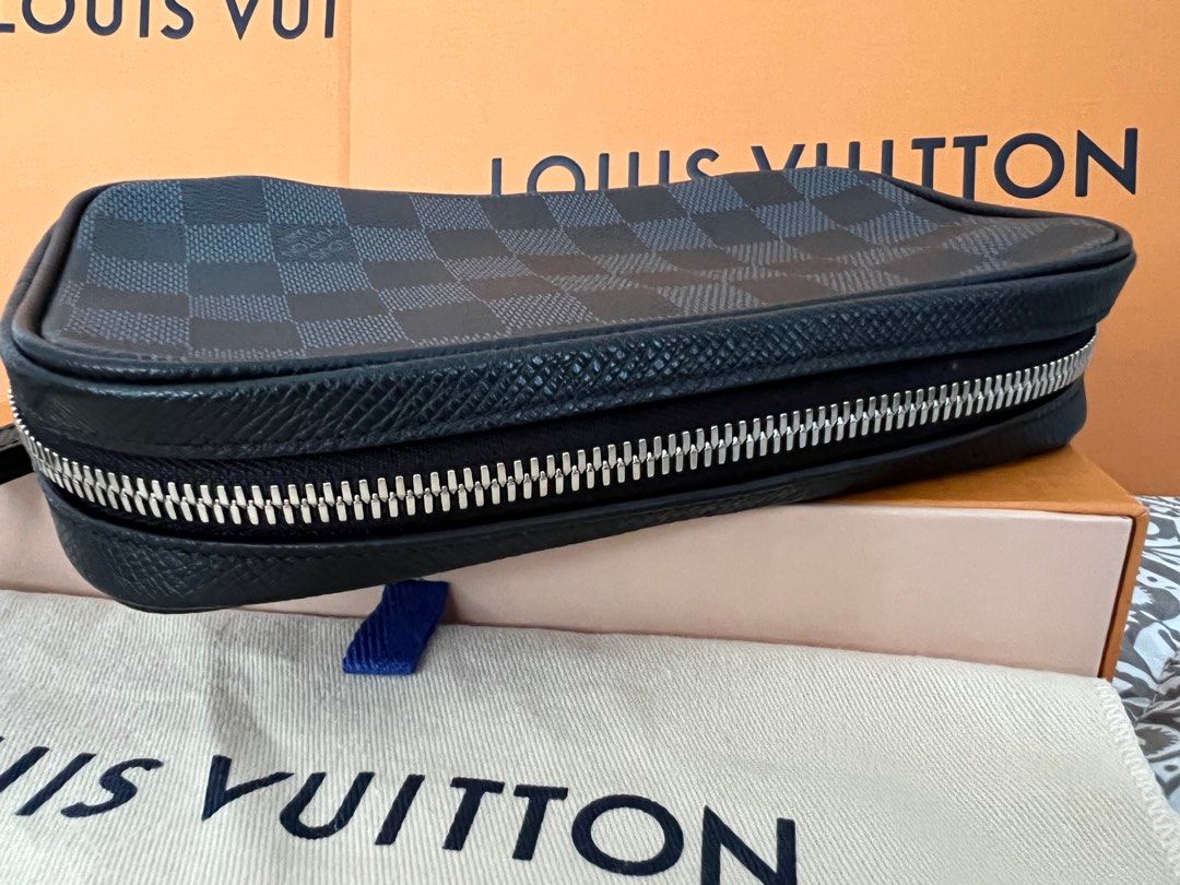 LOUIS VUITTON Louis Vuitton Damier Cobalt Zippy Soft Round Wallet N63504