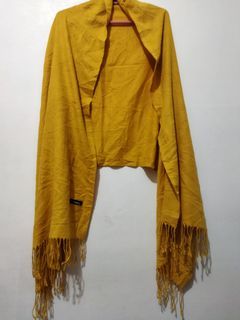 Louis Vuitton Light Yellow Embossed Blanket Scarf ~