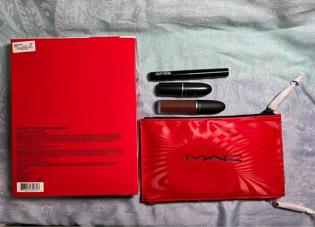 Mac Best Kept Secret Lip Set - Marrakesh. 3Pcs Lipstick, Prep - Prime,  Powder Kiss Liquid Lip Colour . Christmas Gift, Birthday Gift, Valentine's  Day Gift , Beauty & Personal Care, Face, Makeup On Carousell