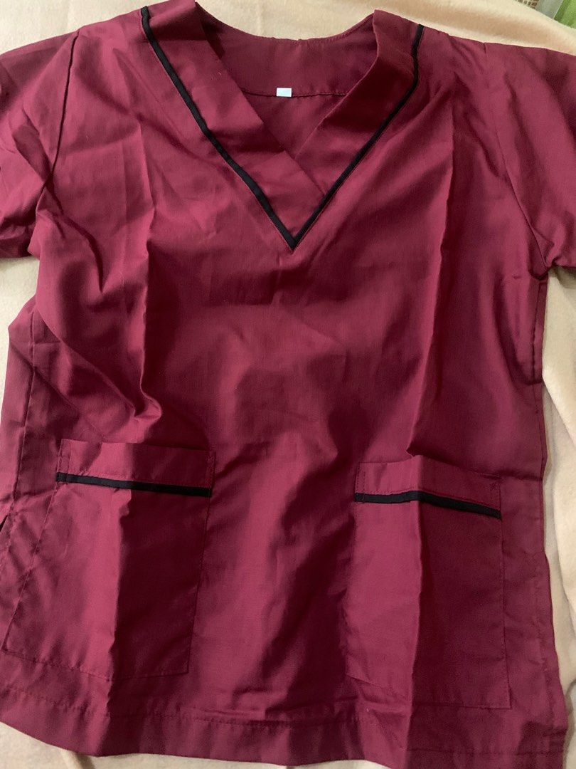 MAROON SCRUB SUIT, Women's Fashion, Dresses & Sets, Sets or Coordinates