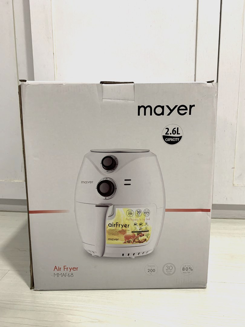 Mayer 2.6L Air Fryer MMAF68White, TV & Home Appliances, Kitchen