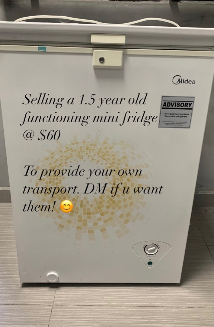 Midea Mini Fridge, TV & Home Appliances, Other Home Appliances on Carousell