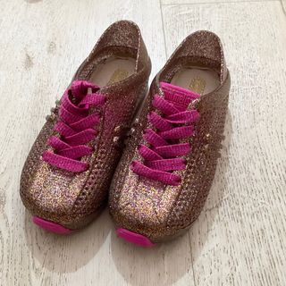Mini Melissa Children Kids Girls Glitter Shoes - 4 Years Old