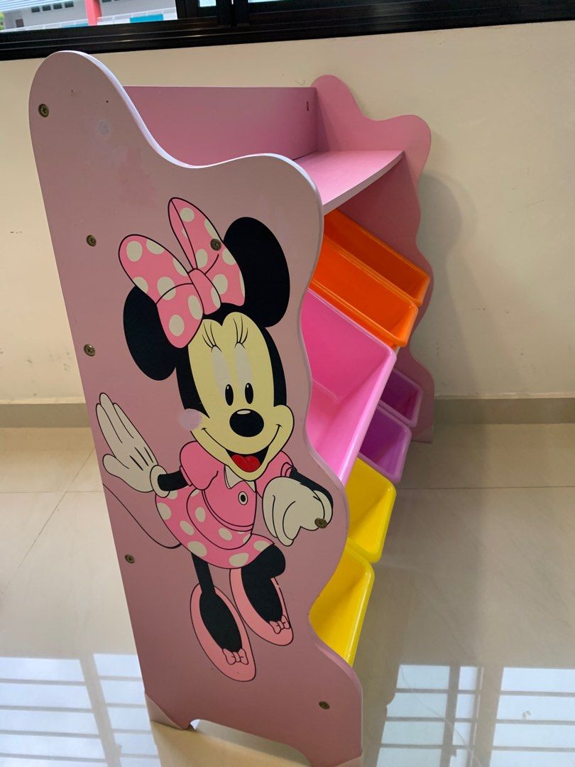 Minnie Mouse Toy Storage Rack, Furniture & Home Living, Furniture