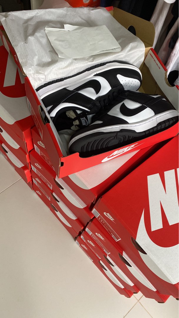 Multiple sizes Nike dunk low panda dunks, Men's Fashion, Footwear