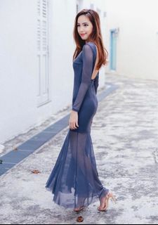 Ohvola mirage mesh dress