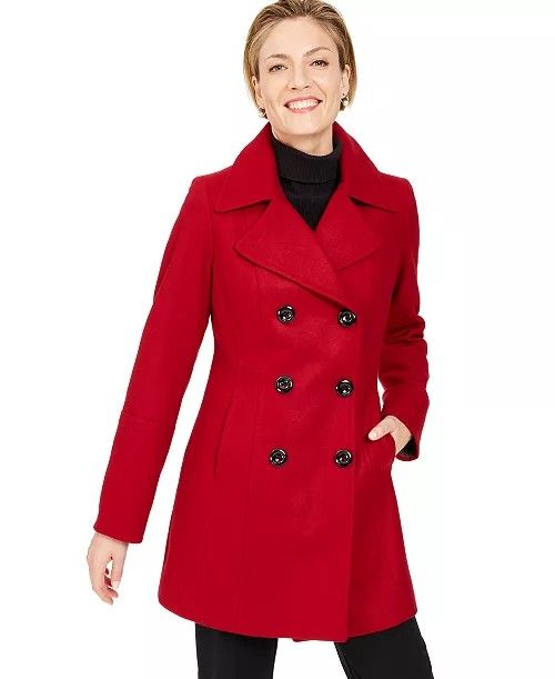 Old navy red peacoat 2025