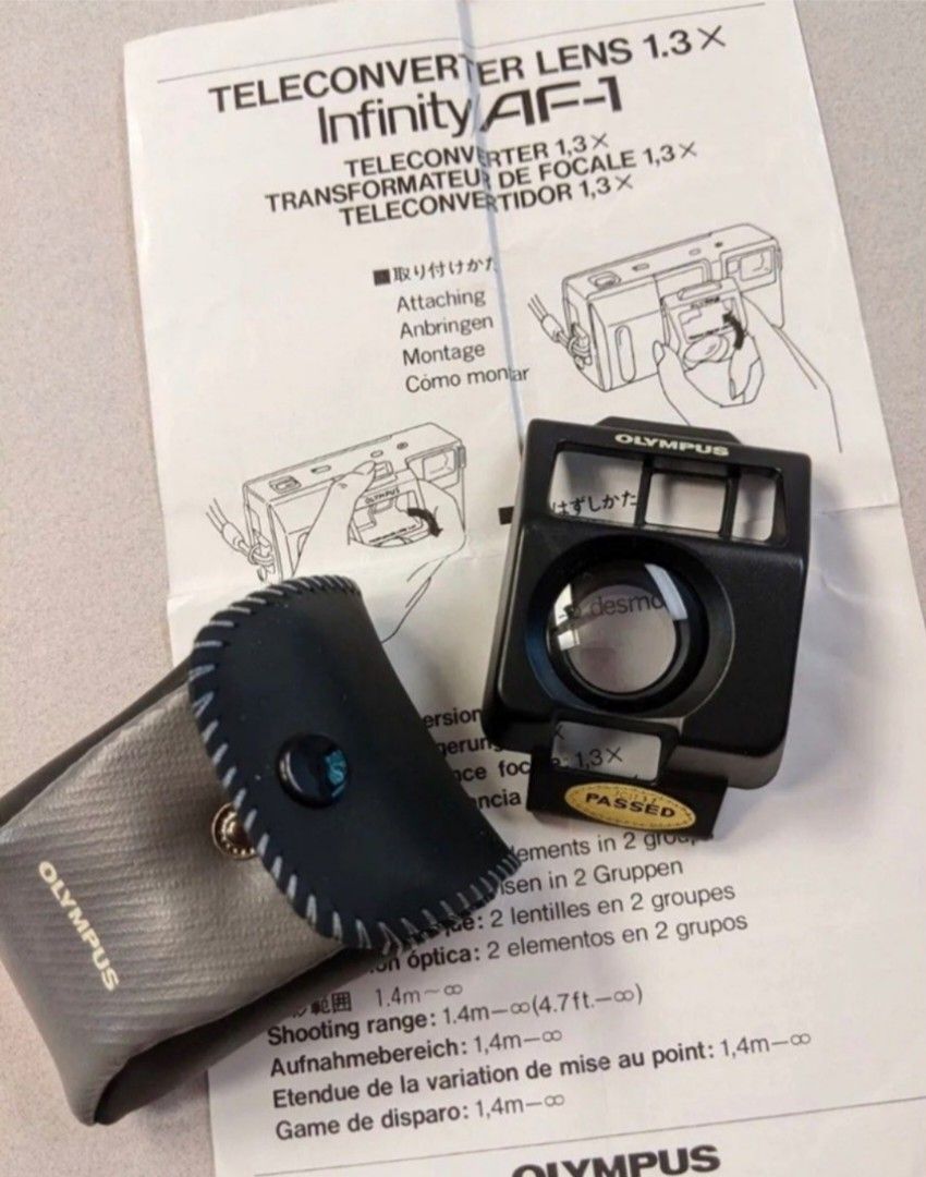 Olympus Infinity AF1 with Close Up Lens & Teleconverter Lens, Photography, Cameras on Carousell