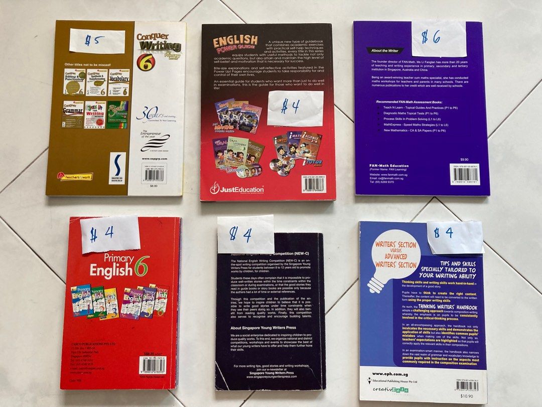 Used Math Composition Book P6 English composition Math Heuristic i-excel, Hobbies & Toys, Books ...