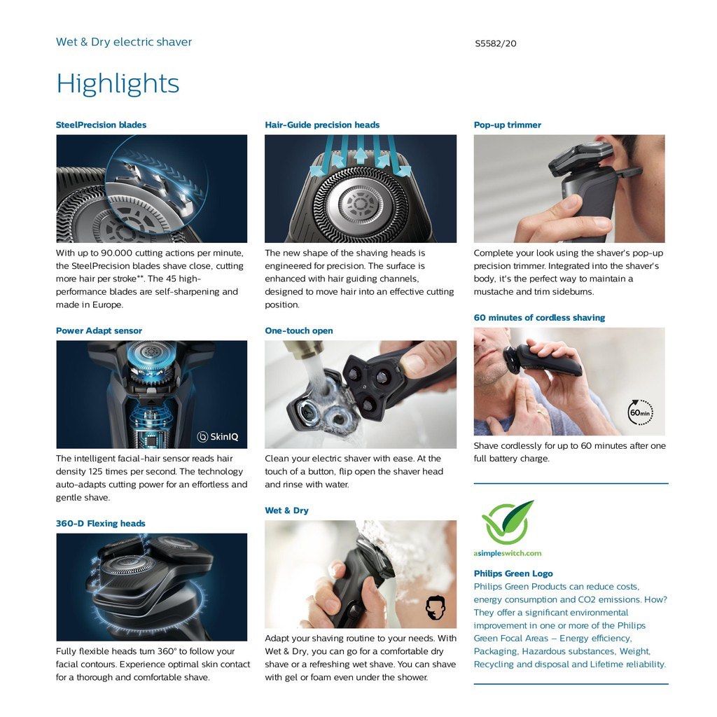 Philips Shaver Series 5000, Beauty & Personal Care, Men's Grooming on ...