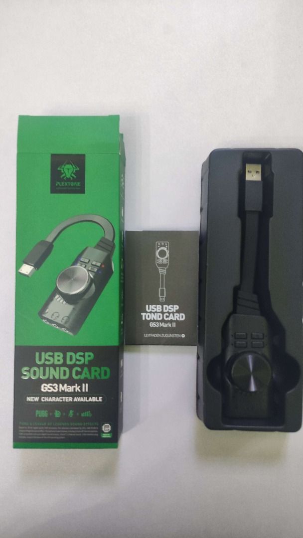 PLEXTONE USB DSP Sound Card GS3 Mark II, Audio, Portable Audio