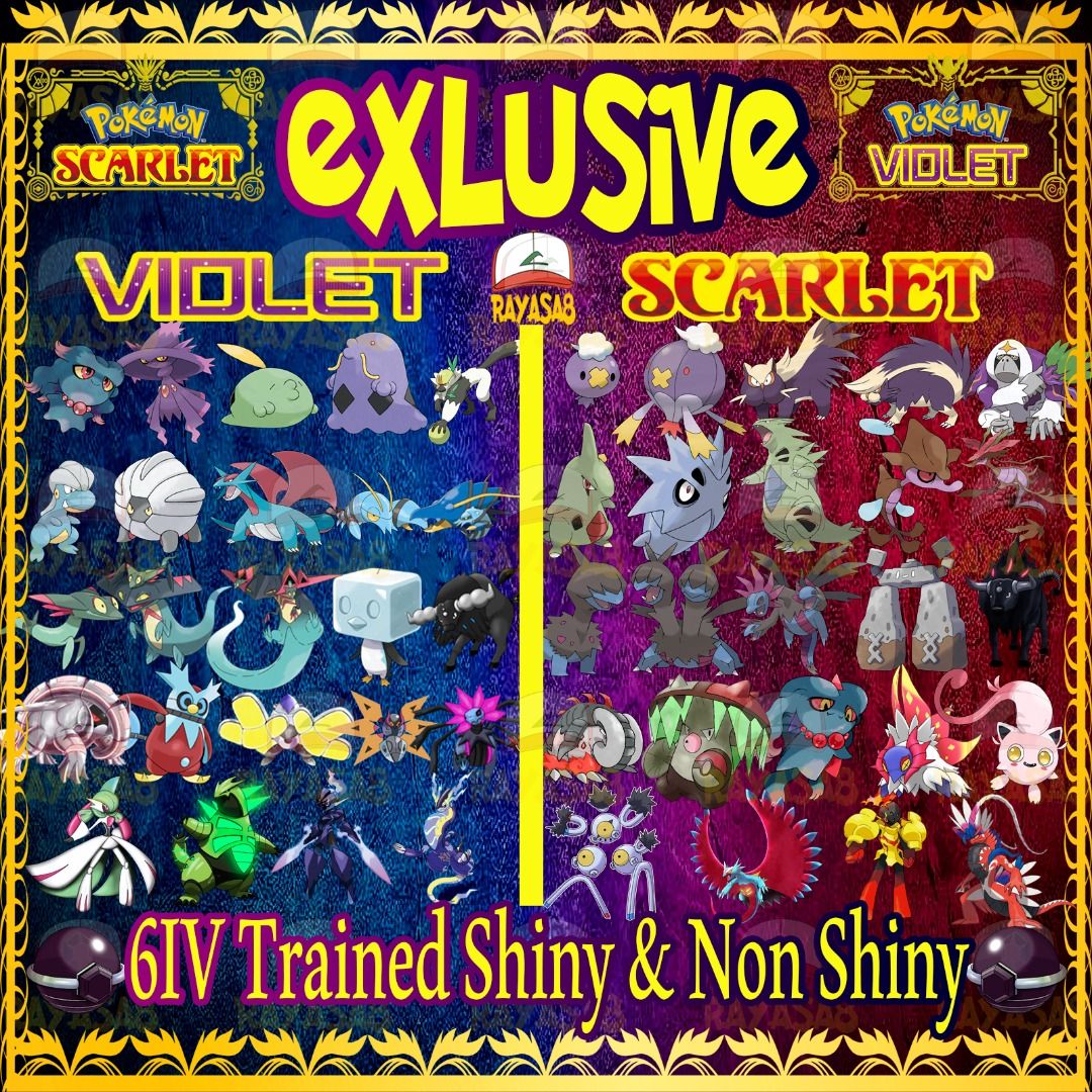 Zamazenta Shiny 6IV // Pokemon Scarlet & Violet // EV Trained 