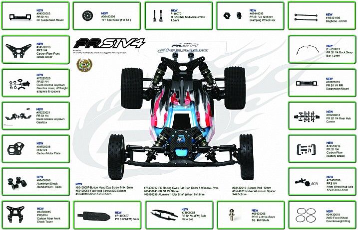PR RACING 1/10 2WD Racing Buggy - S1 V4R (pro kit), Hobbies & Toys ...