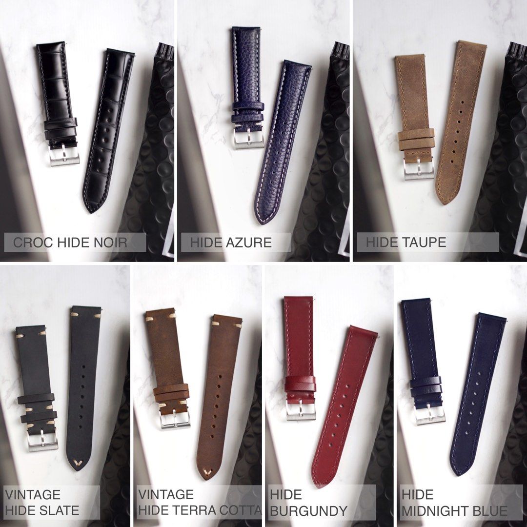 Premium Leather Watch Straps, Luxury, Watches on Carousell