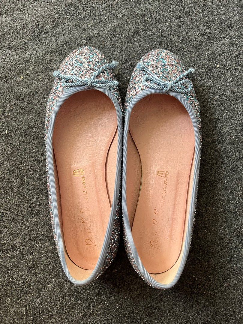 Glitter ballerinas clearance