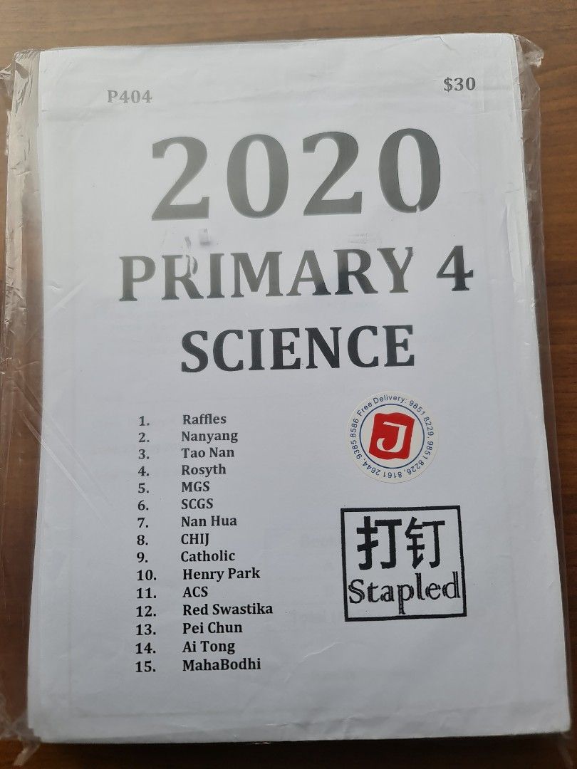 Primary Four Science Primary 4 Science paper set 2020, Hobbies & Toys, Books & Magazines ...