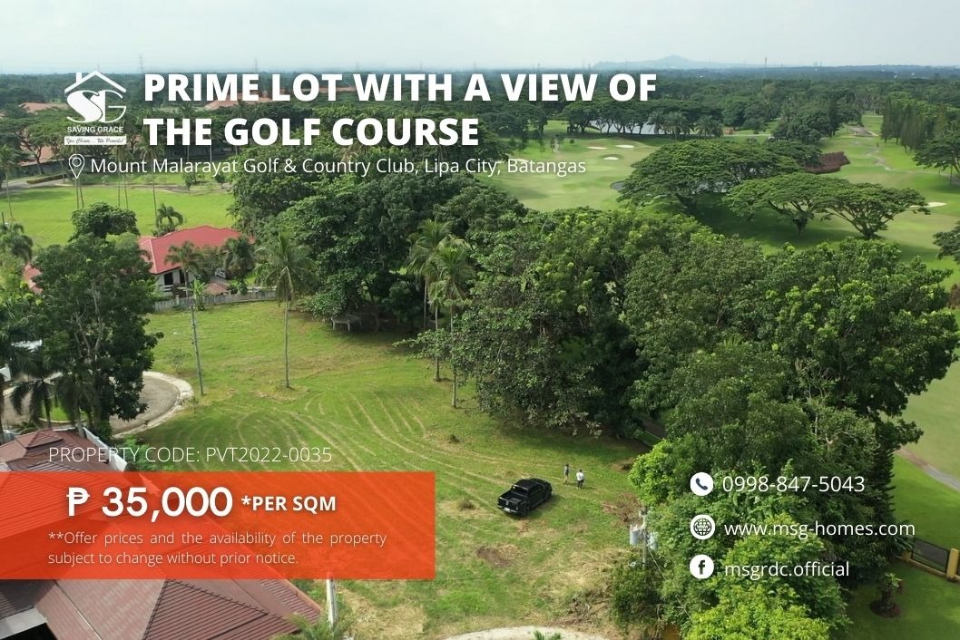 PVT20220035 For Sale Vacant Lot in Mount Malarayat Golf & Country