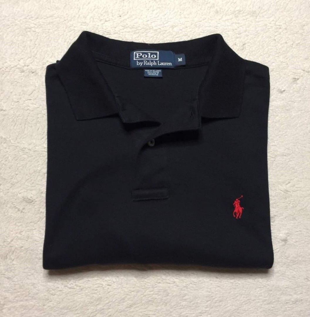 Black polo shop red pony