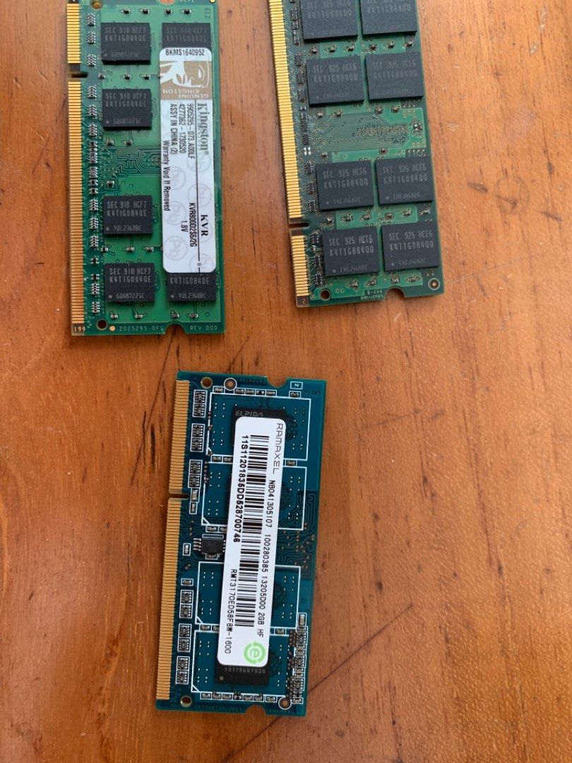 Recycled laptop RAM chips Computers Tech Parts Accessories