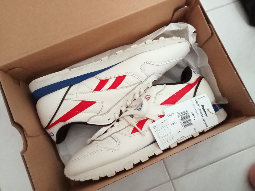 Reebok Classic Leather 1983 Vintage White Blue Red Men's - GY4114 - US