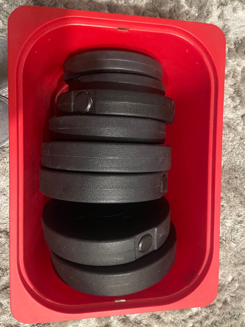 Rubber training disc weight plate, Sports Equipment, Exercise & Fitness
