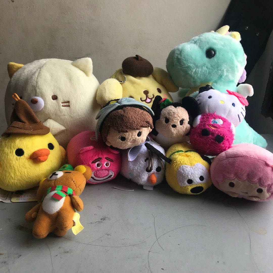 Sanrio Sanx Disney BT21 Snoopy Big Small Plush Stuff Toys Tsum Tsum Anime Aot Haikyuu Demon