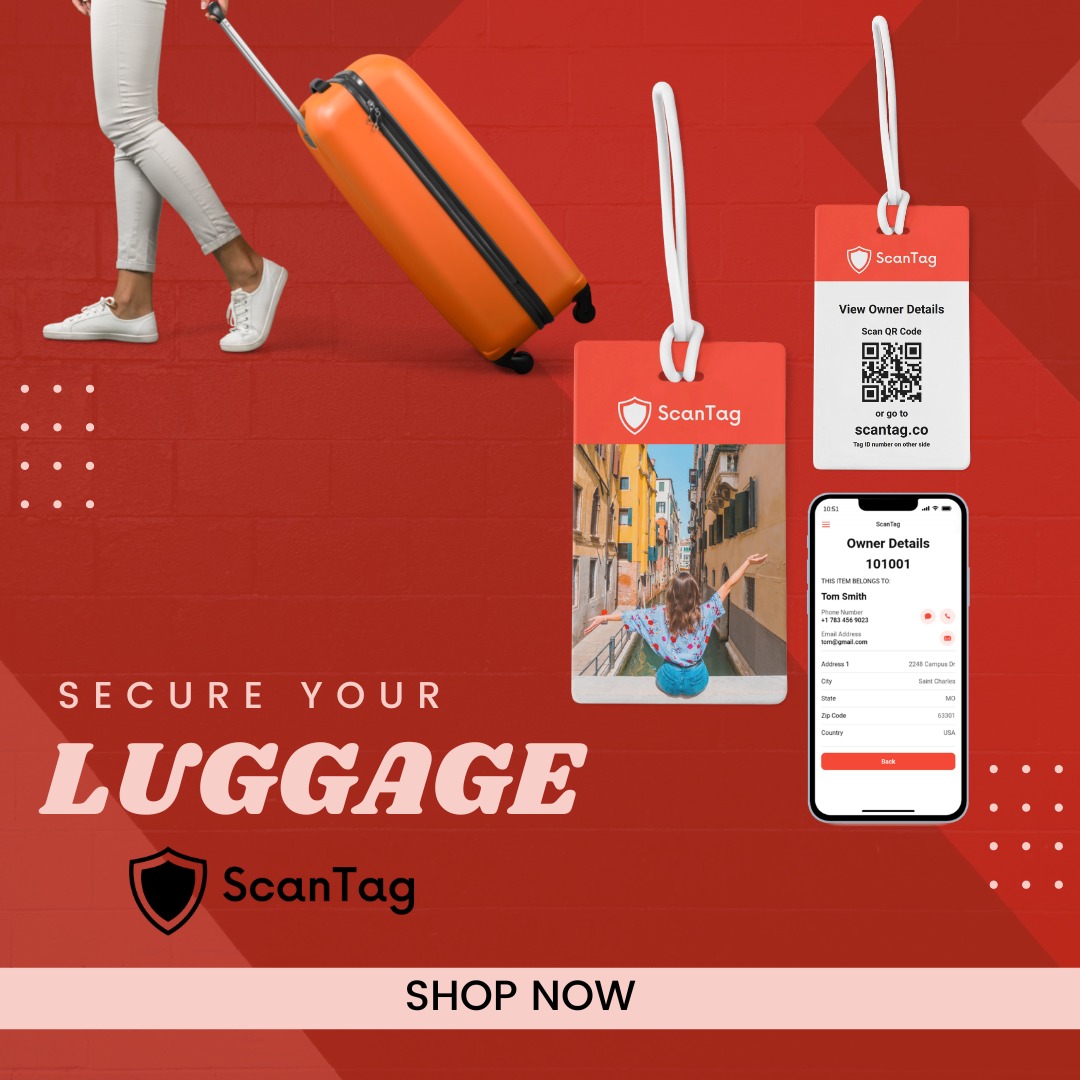 ScanTag Web Enabled Luggage Tag, Hobbies & Toys, Travel, Luggage on ...