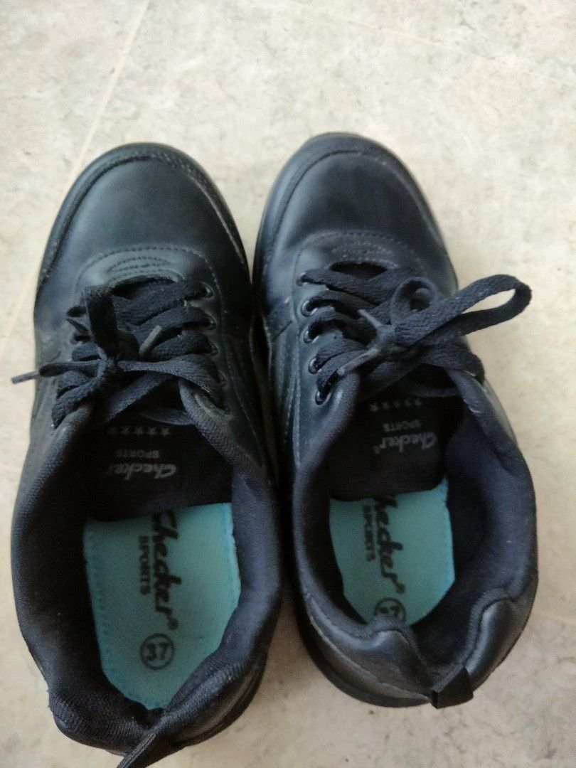 stylish black shoes for school
