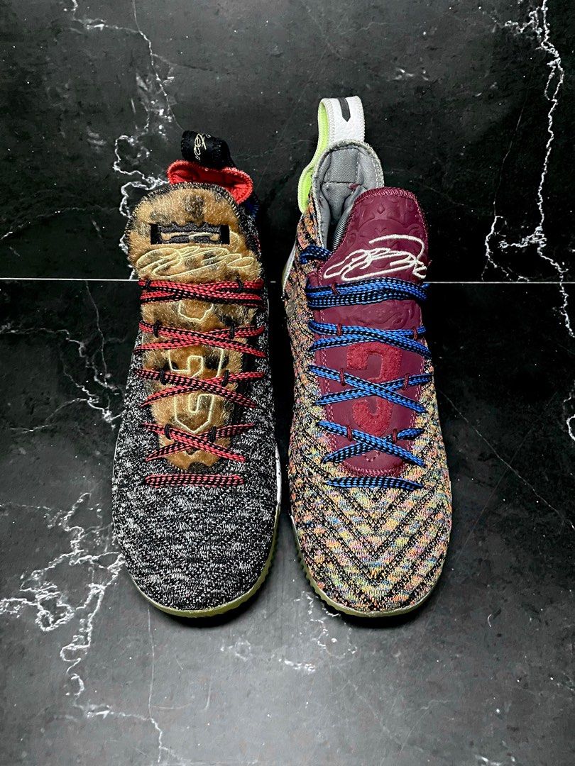 Sepatu Nike LeBron 16 XVI LMTD “What The” Multicolor made in Vietnam size  US 8 41 insole 26cm, Fesyen Pria, Sepatu , Sneakers di Carousell