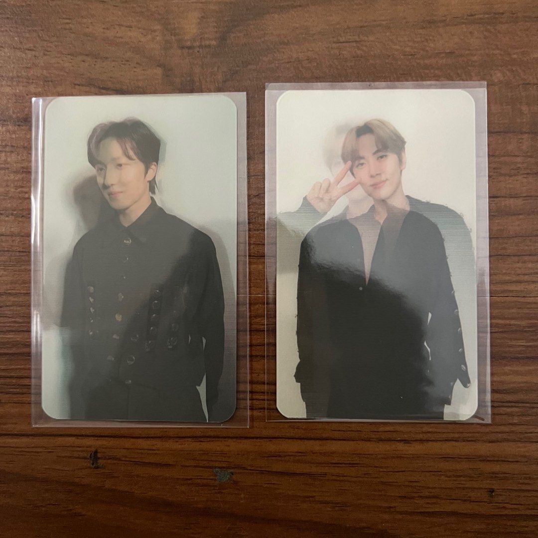 sf9 chani and jaeyoon photocards (Category: K-Wave Merchandise) located in Manila. Submitted by basicbaguette (Listing ID 1203357972, Image 1). Description: 600 each! rfs: major downsizing.