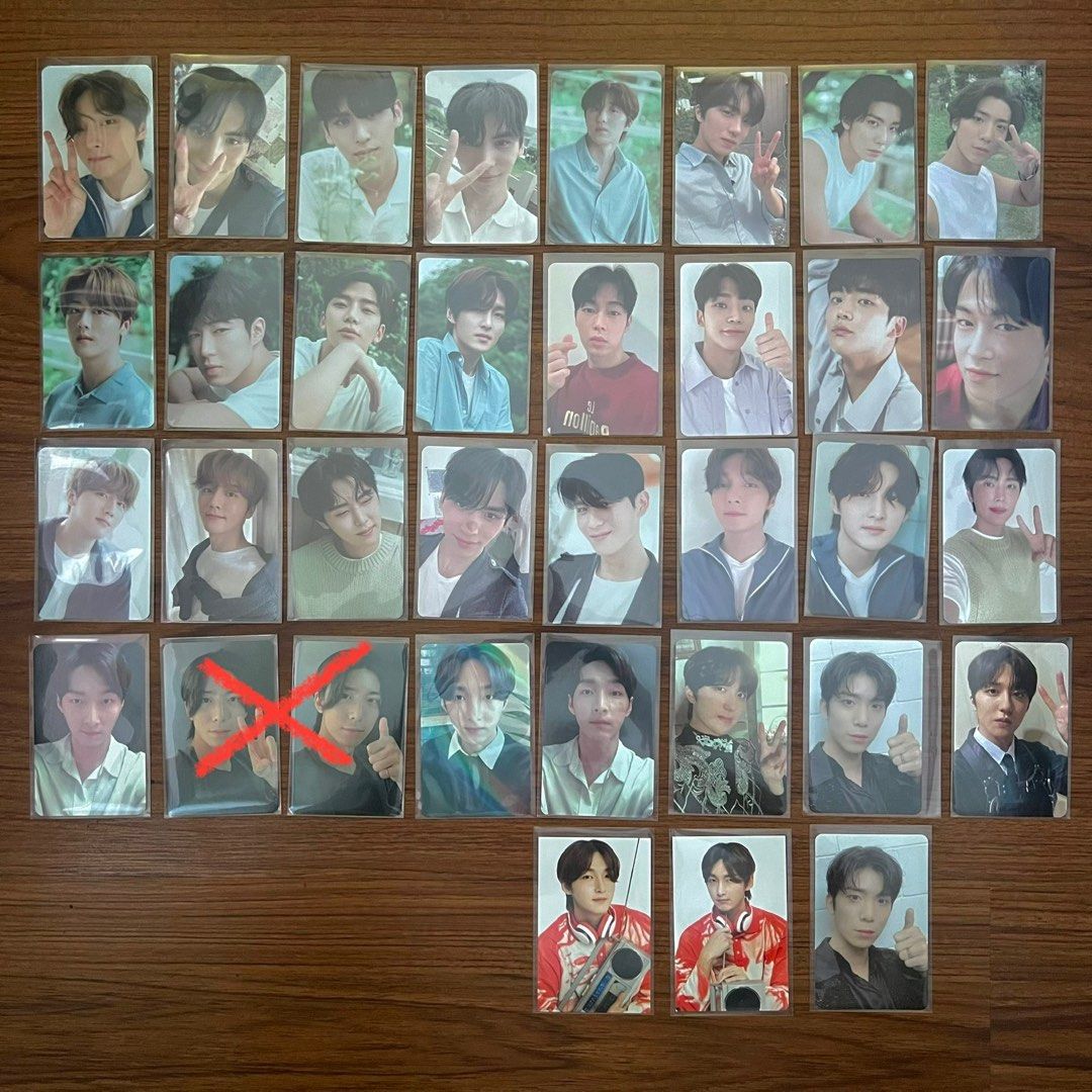 sf9 photocards (Category: K-Wave Merchandise) located in Manila. Submitted by basicbaguette (Listing ID 1203357780, Image 1). Description: 50 each! each pc is in its own popcorn sleeve rfs: major downsizing.