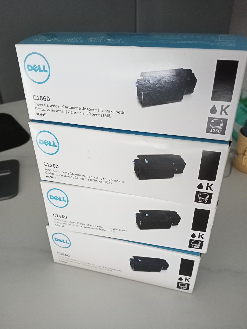 Dell 4G9HP Original Laser Printer Toner Cartridge C1660w Color Printer