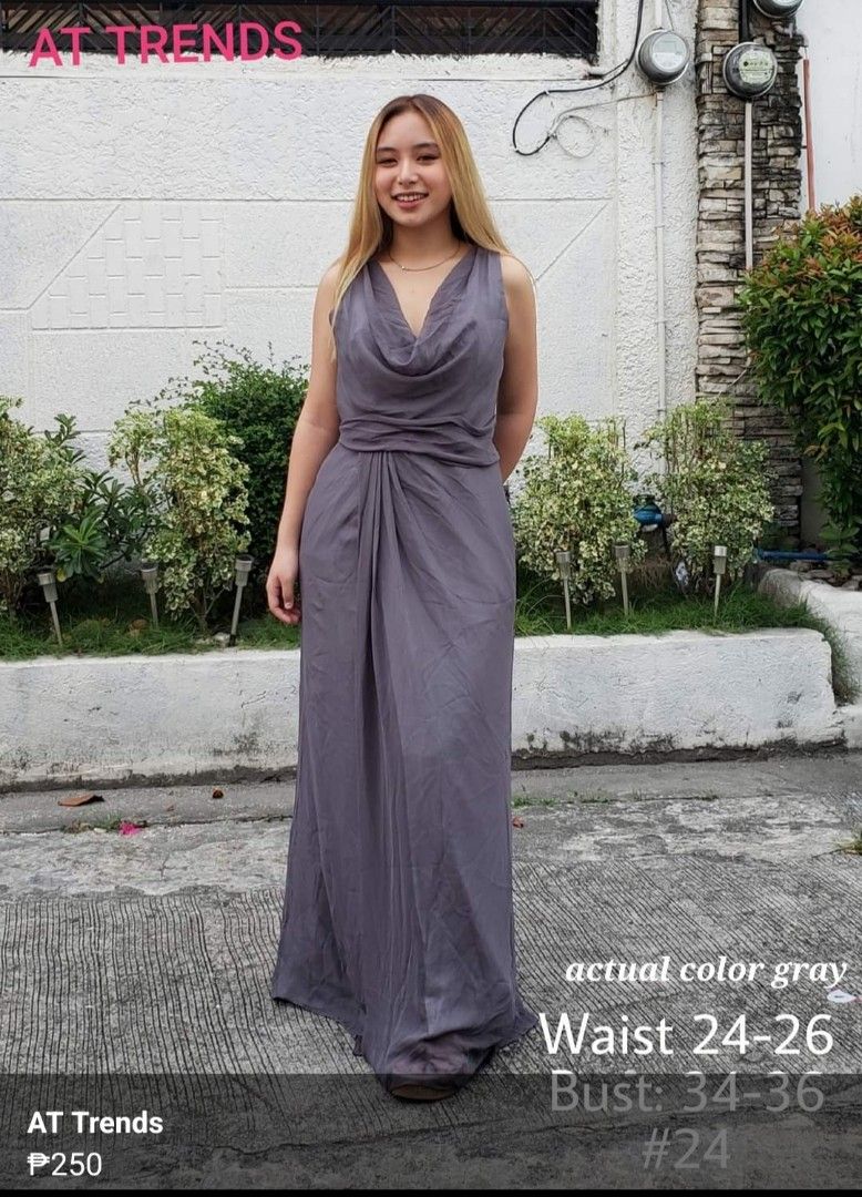 Shades of gray gowns and evening dress, Women's Fashion, Dresses & Sets