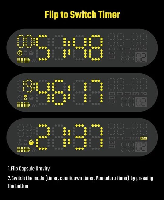 Shargeek Capsule Gravity Digital Clock Timer, Mobile Phones & Gadgets ...