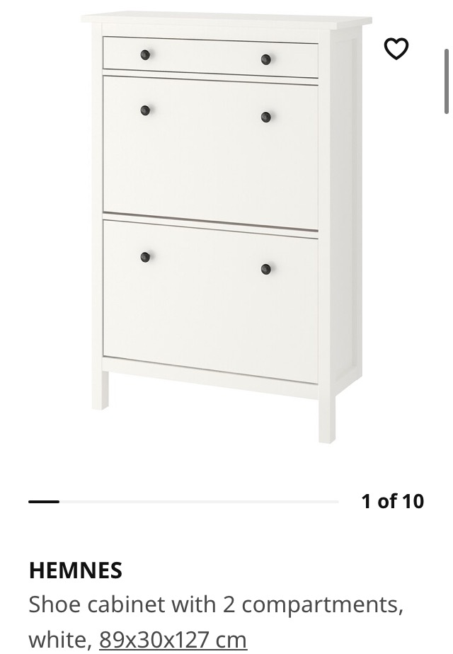 Shoe IKEA HEMNES, Furniture & Home Living, Furniture, Shelves