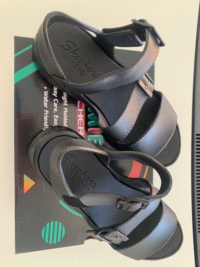 Skechers Luxe Foam Women s Fashion Footwear Sandals on Carousell