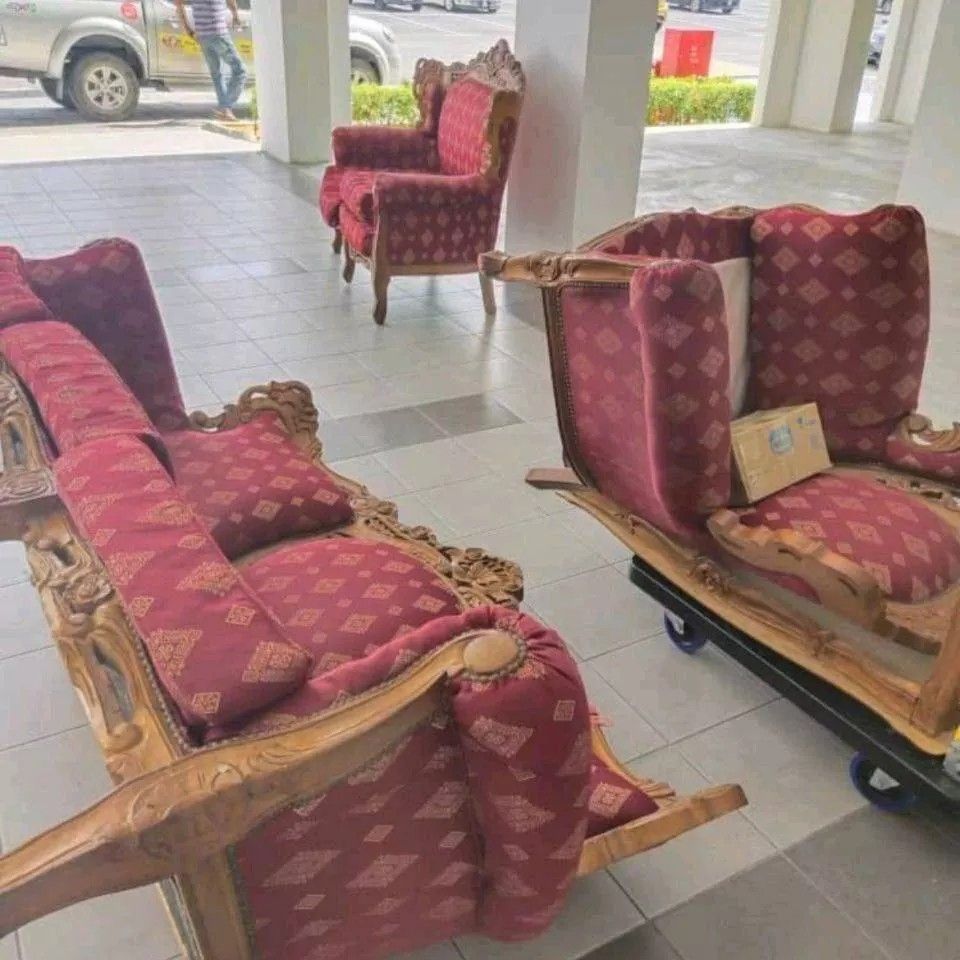 Sofa jati 3+2+1 Seater, Furniture & Home Living, Furniture, Sofas on