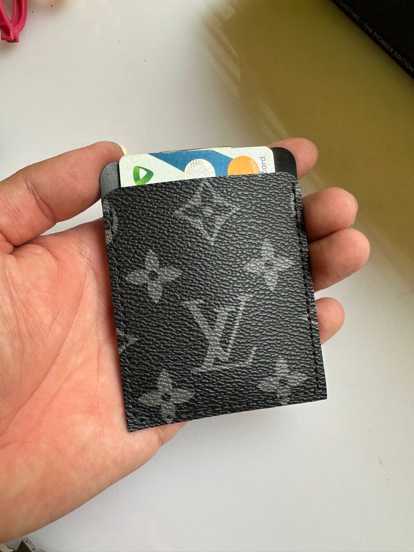 Solid Gold D Dupont Money Clip LV Wallet Combo 10K Solid Gold, Luxury