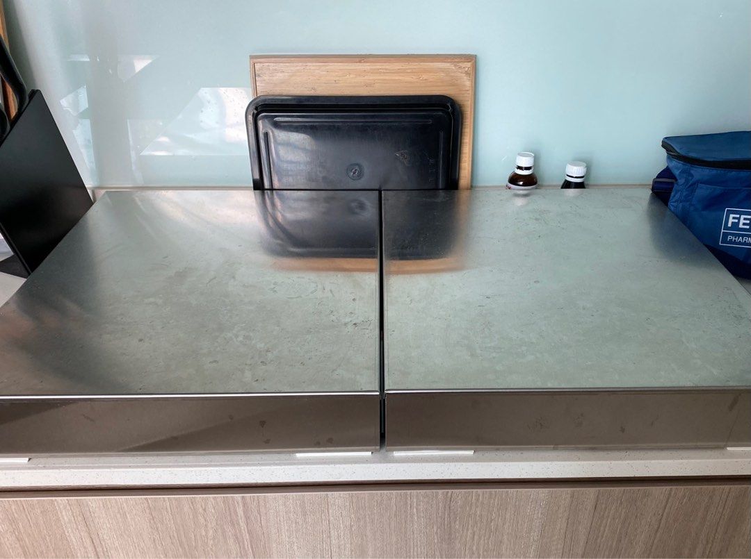 Stainless steel stove cover, Furniture & Home Living, Bathroom