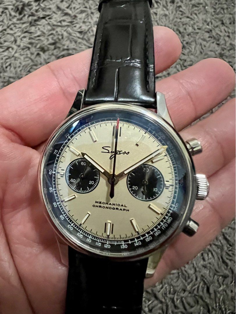 Sugess panda dial chronograph